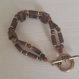 Bone/ Cylinder Bead Bracelet